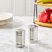 Juvale 2 Ounce Stainless Steel Metal Salt and Pepper Shakers for Kitchen Counter Dinner Table Condiments and Cooking Refillable Perforated S and P Caps 35 in