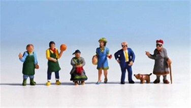 Noch 15470 Market People 7 H0 Scale Figures