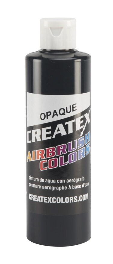 Createx Colors 521108 Paint for Airbrush 8 oz Opaque Black