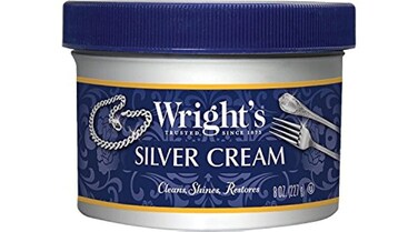 Wrights Silver Cleaner and Polish Cream  8 Ounce  Ammonia Free  Gently Clean and Remove Tarnish Without Scratching