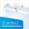 Cardinal Premier Easy Open 3Ring Binder 3 ONETouch Easy Open Locking SlantD Rings 650Sheet Capacity ClearVue Cover PVCFree White 10330