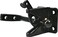 The Hillman Group 853342 Out Swinging Gate Latch  Black Finish 1Pack