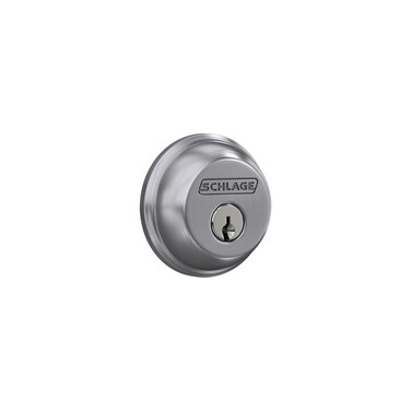 Schlage B60 N 626 Deadbolt Keyed 1 Side Highest Residential Security Satin Chrome