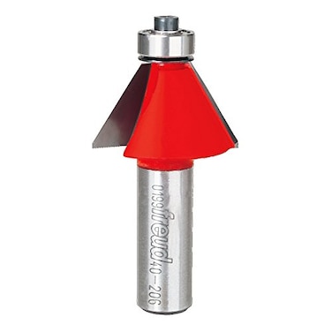 Freud 40206 11132 Dia Chamfer Bit with 12 Shank Red
