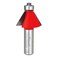 Freud 40206 11132 Dia Chamfer Bit with 12 Shank Red
