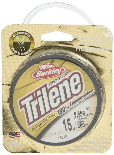 Berkley Trilene 100 Fluorocarbon Clear 8lb  36kg 200yd  182m Fishing Line Suitable for Freshwater Environments