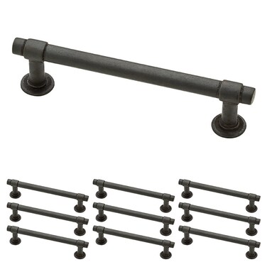 Franklin Brass Francisco 10Pack Cabinet Handles 4 Hole to Hole Soft Iron Kitchen Cabinet Pulls Drawer Handles Cabinet Hardware Dresser Drawer Pulls P29617KSIB