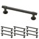 Franklin Brass Francisco 10Pack Cabinet Handles 4 Hole to Hole Soft Iron Kitchen Cabinet Pulls Drawer Handles Cabinet Hardware Dresser Drawer Pulls P29617KSIB