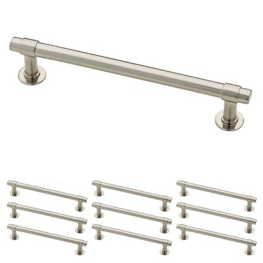 Franklin Brass Francisco 10Pack Cabinet Handles 5116 Hole to Hole Satin Nickel Kitchen Cabinet Pulls Drawer Handles Cabinet Hardware Dresser Drawer Pulls P29618KSNB