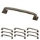 Franklin Brass Lombard 10Pack Cabinet Handles 4 Hole to Hole Warm Chestnut Kitchen Cabinet Pulls Drawer Handles Cabinet Hardware Dresser Drawer Pulls P29613KWCNB