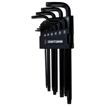 CRAFTSMAN Hex Key Allen Wrench Set with BallEnd Torx 10 Piece CMHT26031
