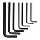 CRAFTSMAN Hex Key Set SAE Short Arm 7 Piece CMHT26026