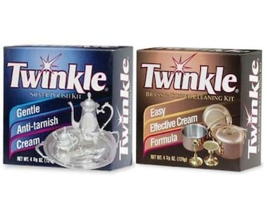 Twinkle Silver Polish Kit and Brass  Copper Cleaning Kit Pack of 2