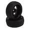 BQLZR Black RC 1 10 Tires and Wheels Set 256 Dia177 Hub Wheel Rims 5 Spoke  Rubber Tires Pack of 4
