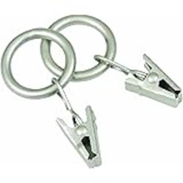 Kenney Petit Window Curtain Clip Rings Pewter 14 count pack of 1
