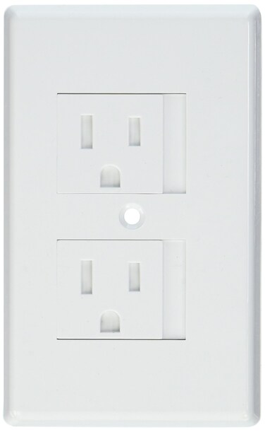 Mommys Helper 25Pack Bulk Safe Plate Electrical Outlet Covers Standard White