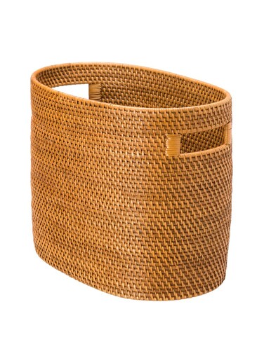 KOUBOO 1060037 Laguna Rattan Magazine Rack Honey Brown