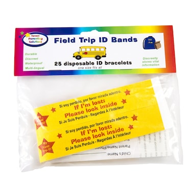 Kenson Kids Field Trip ID Bands 25 per Package