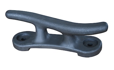 Dock Edge  Dock Cleat S 9  Cast Matte AluminumGray