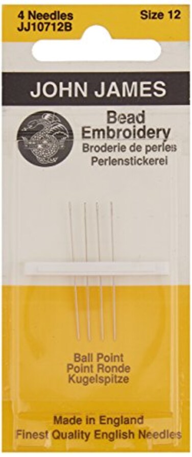 Colonial Needle Bead Embroidery Hand NeedlesSize 12 4Pkg