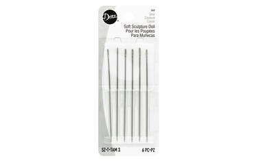 Dritz 56D Doll Hand Needles Soft Sculpture 3Inch 6CountNickel