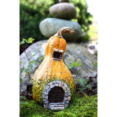 Top Collection Enchanted Story Garden and Terrarium Gourd Fairy House Outdoor Decor with Light