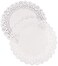 School Smart  85611 Paper DieCut Round Lace Doily 8 in White Pack of 100