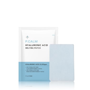 PCALM Hyaluronic Acid Melting Patch 5 Patches  Vegan Deep Hydrating Facial Treatment Mask with Hyaluronic Acid Gryceryl Glucoside Centella Asiatica for Sensitive Skin  Korean Skincare