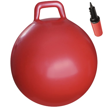 WALIKI Hopper Ball  Hippity Hop  Jumping Hopping Therapy Ball  Birthday Gift Idea for 3 4 5 Year Old  Red 1845CM