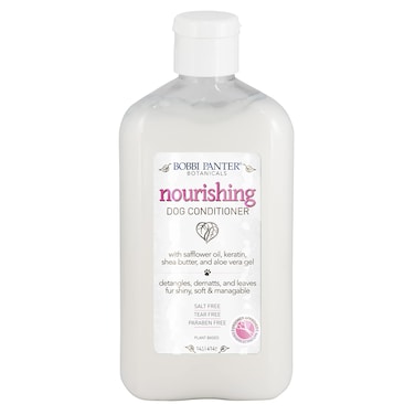 Nilodor Nourishing Dog Conditioner  Made in USA  Natural Formula with Shea Butter  Detangles DeMatts Moiturizes Hydrates to Keep Healthy Fur  Eucalyptus Mint Scent 14 Oz