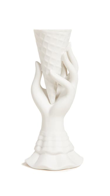 Jonathan Adler I Scream Vase White One Size