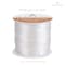 BEADNOVA 1mm Elastic Stretch Crystal String Cord for Jewelry Making Bracelet Beading Thread 60mroll Clear White