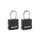 Master Lock Magnum Heavy Duty Outdoor Padlock with Key Weather Resistant Body and Cut Resistant Shackle make Lock Perfect for Fences Gates Sheds 2 Pack M115XTLF