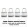 Master Lock M1XQ Magnum Heavy Duty Padlock with Key 4 Pack KeyedAlike