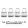 Master Lock M1XQ Magnum Heavy Duty Padlock with Key 4 Pack KeyedAlike