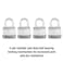 Master Lock M1XQ Magnum Heavy Duty Padlock with Key 4 Pack KeyedAlike