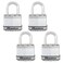 Master Lock M1XQ Magnum Heavy Duty Padlock with Key 4 Pack KeyedAlike