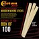 Custom Shop Craft and Paint Sticks  Pack 100 Sticks 12 Inch Premium Grade Wood StirrersPaddles  Use for Wood Crafts  Paddle to Mix Epoxy Resin or Paint Garden Sign Post SticksPaddles