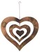 Ancient Graffiti AG87052 13x12 Hanging Flamed Triple Heart Spinning 13 by 12 by 13 Multi