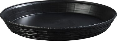 Carlisle FoodService Products 652603 WeaveWear Round Serving Basket 12 Black