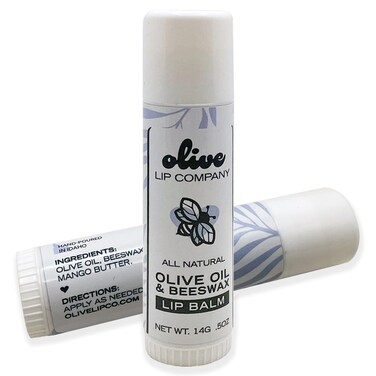 Hydrating Olive Oil and Beeswax Lip Balm with Natural Mango Butter 05 oz Tube Clear Long Lasting Moisturizer for Dry Cracked Chapped Lips Hydrating Skincare