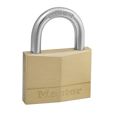 Master Lock 150D Brass Padlock Silver