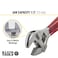 Klein Tools D5064 Adjustable Drive Wrench Forged with High Polish Chrome Finish and a plastic dipped handle 4Inch