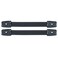 Reliable Hardware Company RH0570BK2A Strap Handle Set Black 2 Count