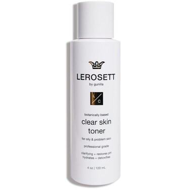 LEROSETT Toner for Clear Skin Aloe Vera Based Toner with Glycolic Acid  10 Calming Botanicals Helps Reduce Irritation Future Blemishes Blackheads and Tightens Pores Natural Vegan  4 oz