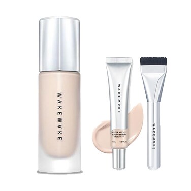 Wakemake Water Velvet Cover Foundation 30ml Wakemake Foundation Brush Wakemake Water Velvet BB Cream Set Korean Glass Skin Foundation 034 Fl Oz Pack of 3 22 NEUTRL Beige