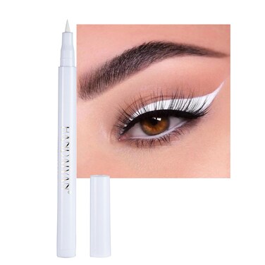 Liayozl Liquid Eyeliner White Eye Liners Pencil Quick Drying Waterproof Longlasting Colored Eyeliner Pen for Eye Makeup Gift White