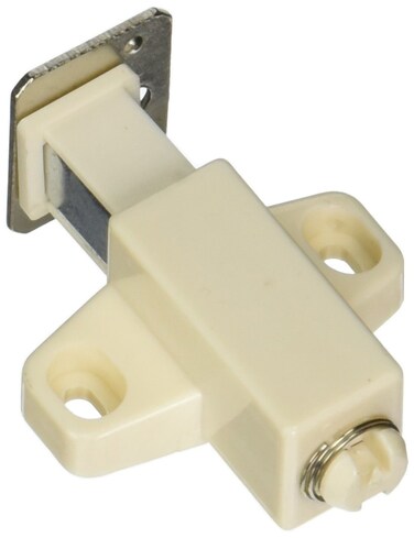 Amerock  Touch Cabinet Catch  White  11116 inch 43 mm Length  1 Pack  Door Catch  Cabinet Door Latch