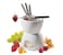 Cilio Porcelain Chocolate Fondue Set White 5Inch by 10Inch