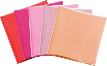 We R Memory Keepers Quill 12X12 Foil Sheets 15PkgFlamingo3 Each Of 5 Colors